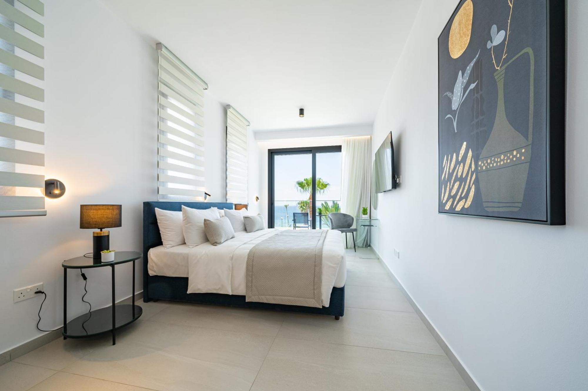 بافوس Waterside Sea View Apartments الغرفة الصورة
